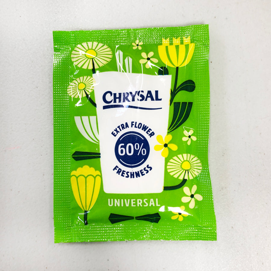 Chrysal Supreme Universal Flower Food Sachet (Powder - create 500ml solution per sachet)